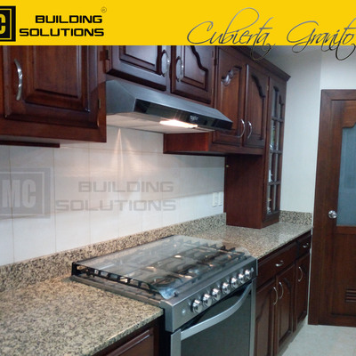 cocina cubierta granito y cuarzo