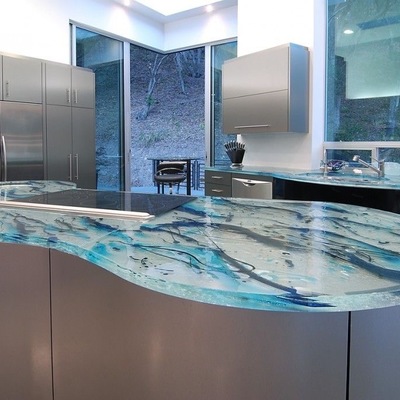 Cubiertas de cristal templado con diseño