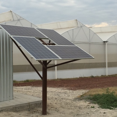 Generación electrica con panel solar para invernaderos.