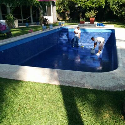 Recubrimiento de Alberca con Mosaico Veneciano