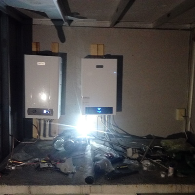 Calentadores de gas instantáneos.