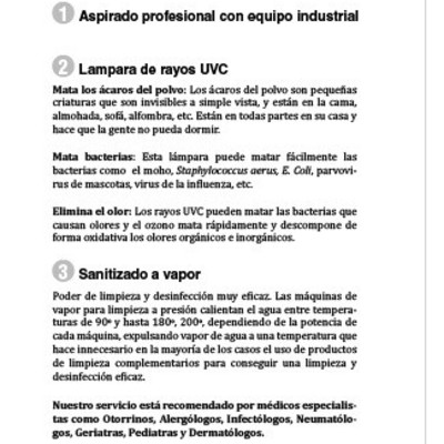 Desinfección garantizada