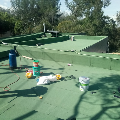 Impermeabilizante prefabricado color verde