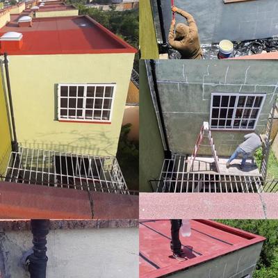 Impermeabilización de azotea y reparación de grietas en fachada