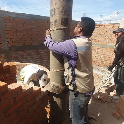 columnas en segundo piso