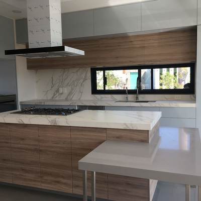 Cubierta de cocina de cuarzo y neolith