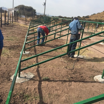 Refuerzos en estructura metálica 