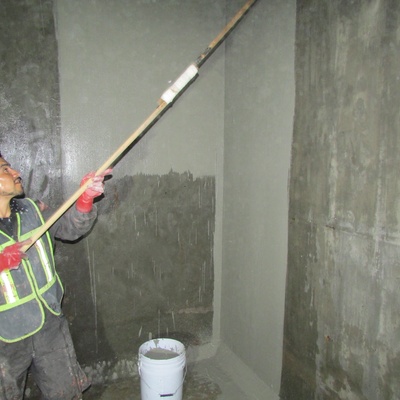 Impermeabilización de cisterna con Sellotex.