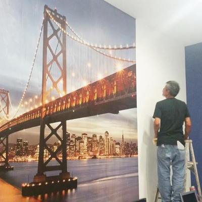 Instalación de papel tapiz y fotomural