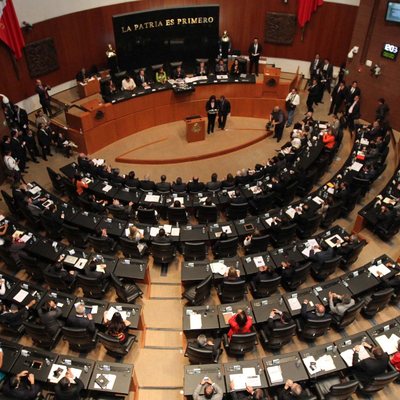 PANELES CURVOS, MOBILIARIO Y DECORACION EN GENERAL CAMARA DE SENADORES