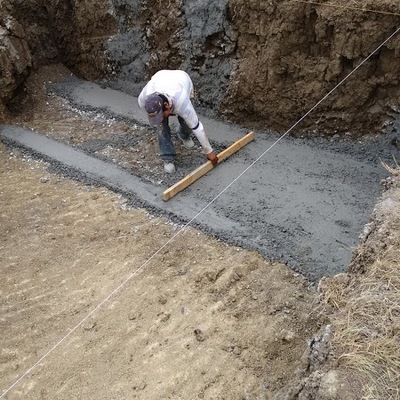 Plantilla de concreto