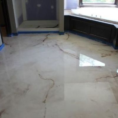 Pisos de lujo de Porcelanato liquido sobre el ya existente.