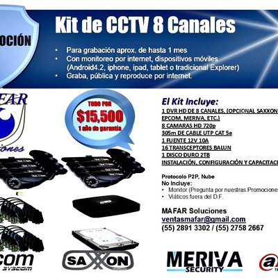 Kit 8 Cámaras
