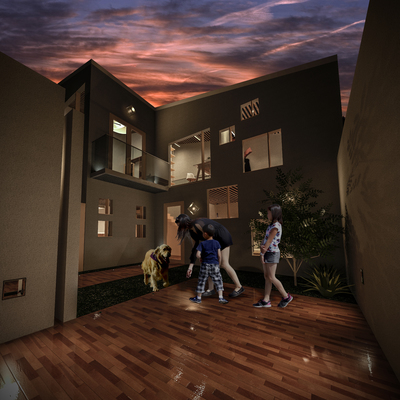 Patio frntal-Casa Nisperos