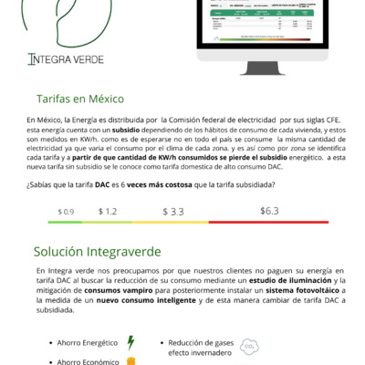 Tarifas residenciales