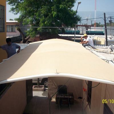 toldo malla sombra desert para cocheras y patios