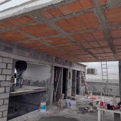 cimbrado armado y vaciado de losa