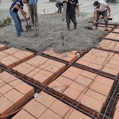 cimbrado armado y vaciado de losa
