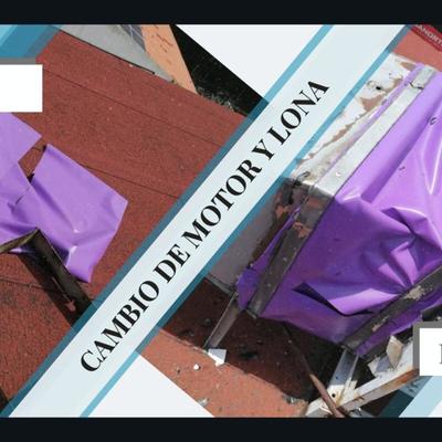 Cambio de extractores, motores y lona