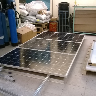 Armando sistema de montaje y paneles