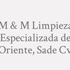M & M Limpieza Especializada de Oriente, SAde Cv