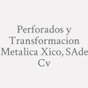 Perforados Y Transformacion Metalica Xico, S.a De C.v