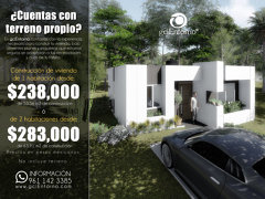 ¿Cuentas con terreno propio?