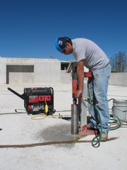 Extracción de Nucleos de acuerdo a la Norma NMX-C-169 de 2 " a 3" de diámetro.