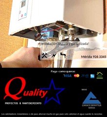 Instalación de calentador de agua en Mérida