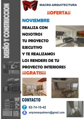 OFERTA  RENDERS INTERIORES GRATIS 