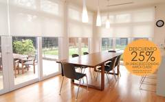 promoción en persianas, hasta de un 25% de descuento