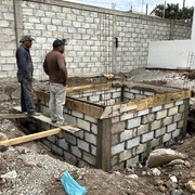 Construcción de fosa séptica en casa habitación.