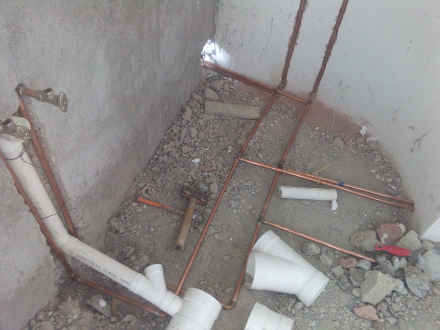 Armado de tubos de cobre