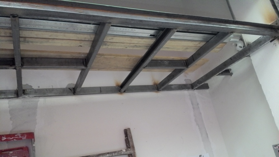 Estructura para piso de tapanco.