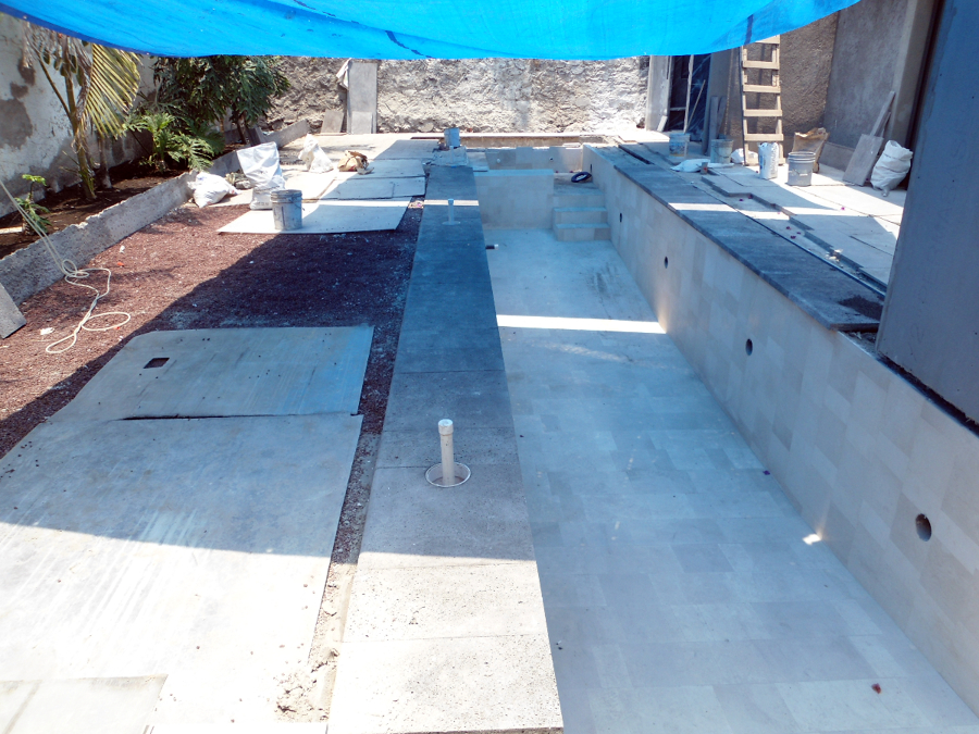 Fabricación de alberca.