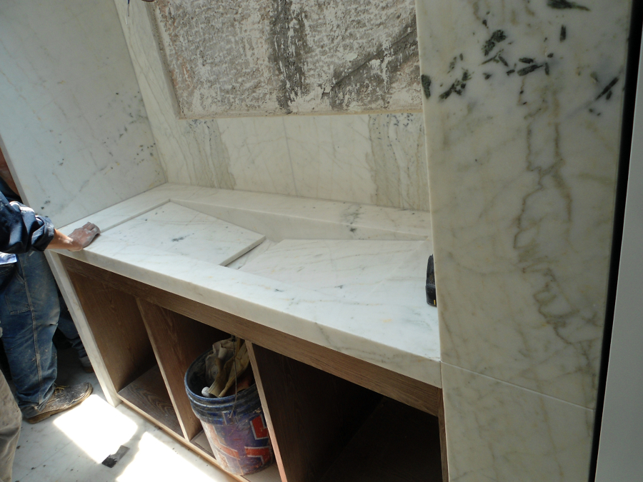 Fabricación de lavabo.