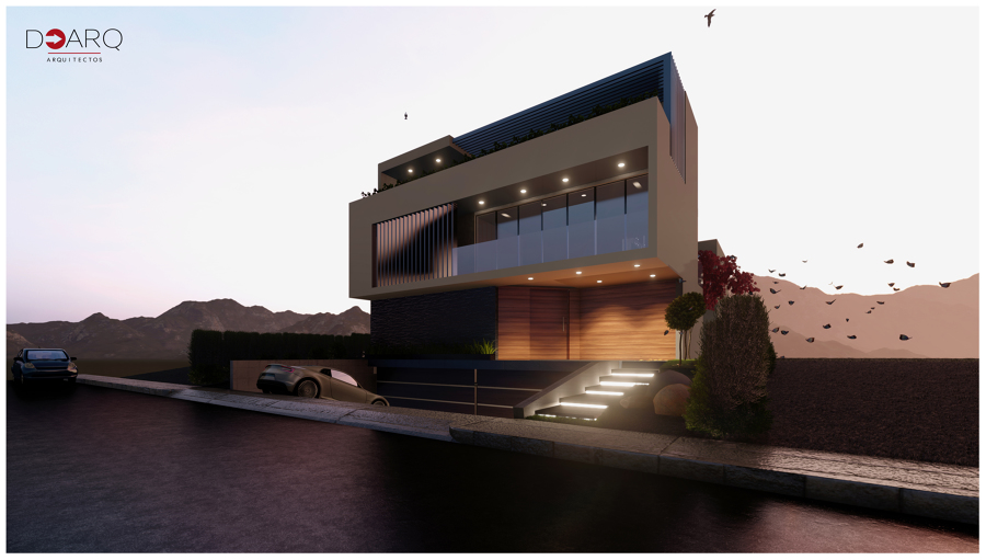 FACHADA DE CASA MODERNA