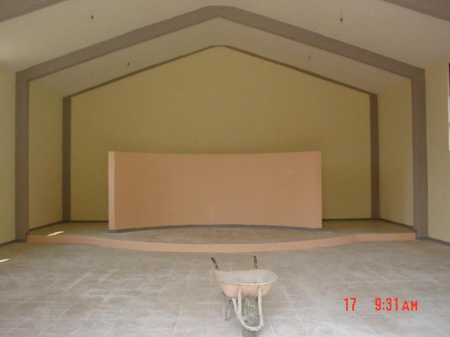 Interior de capilla terminada