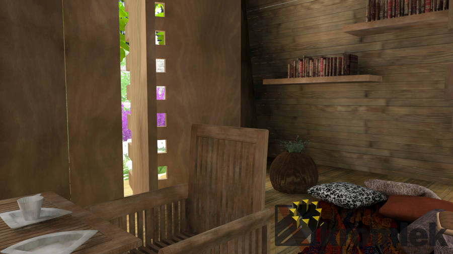 Interior- estudio/comedor