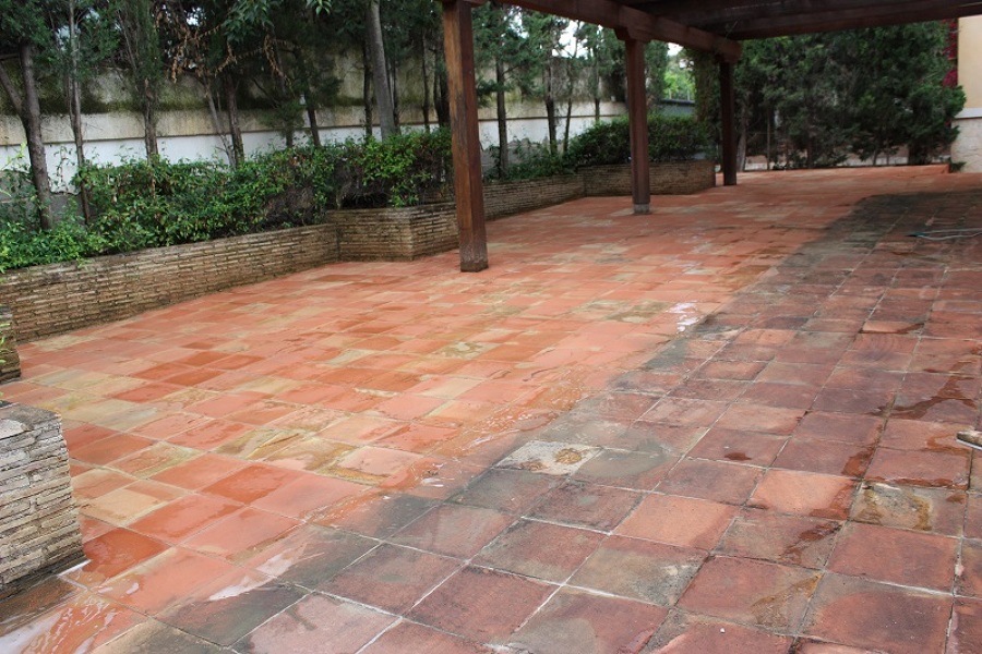 Limpieza estacionamiento