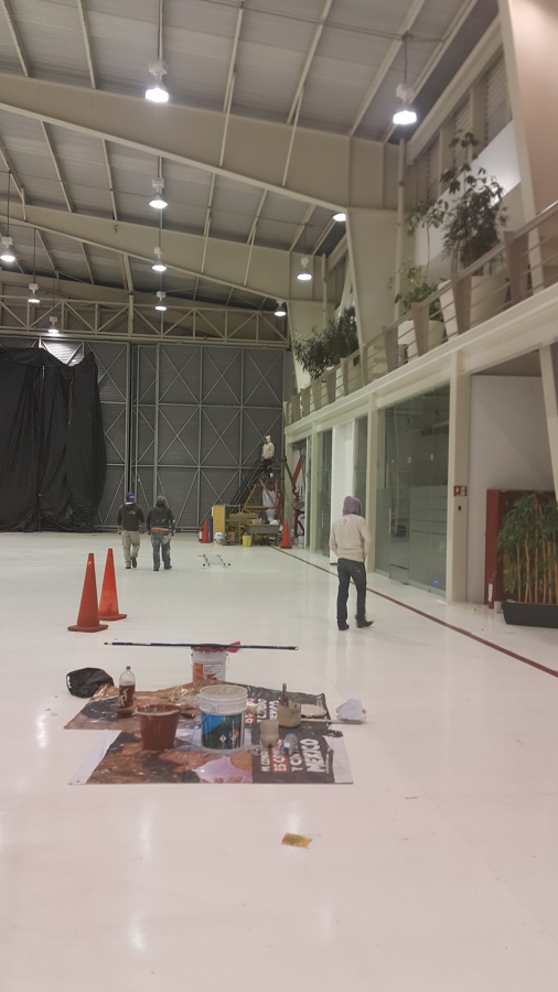 Pintura en Hangar Eolo