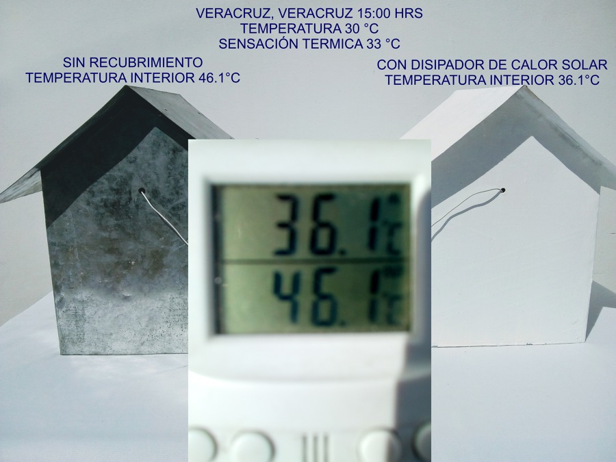 Prueba de temperatura en maquetas