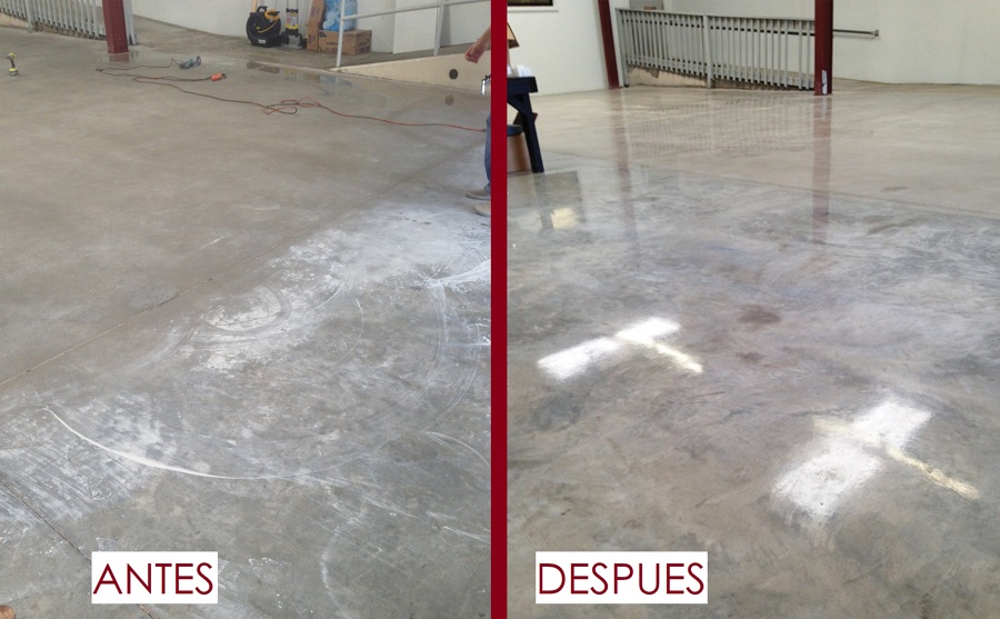 Pulido de concreto.