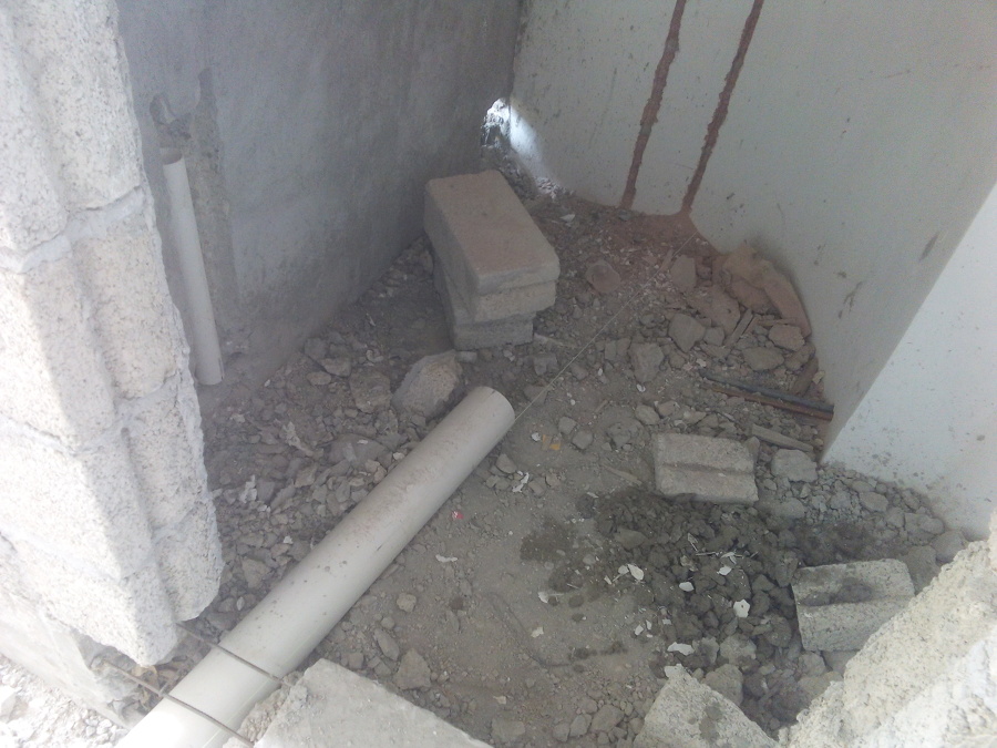 Ranuras para red de plomeria