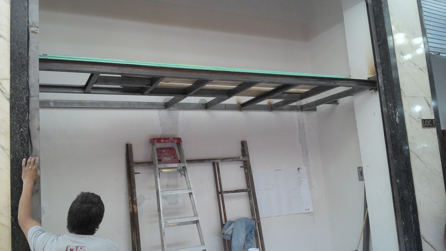 Vista de la altura inferior del tapanco.