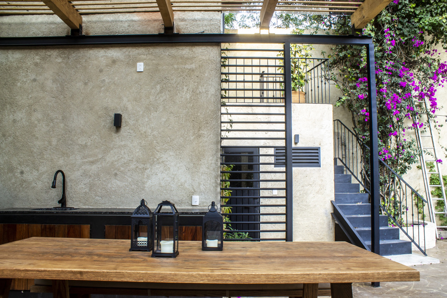 Vista desde el patio trasero