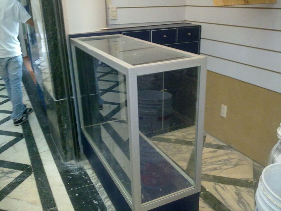 Vitrina mostrador.