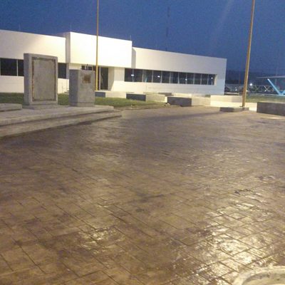 PISO ESTAMPADO  PARA C.F.E.  EN LA TERMO ELECTRICA DE HUEXCA