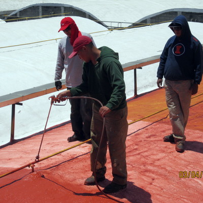 Aplicación de Impermeabilizante Acrílico.