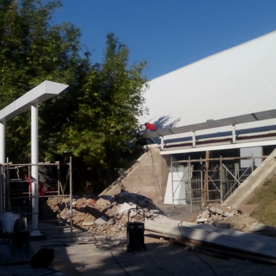 HABILITADO, FABRICACIÓN DE COLUMNAS, TRABES METALICAS Y ARCOTECHO EN CASA DE LA TIERRA, PARQUE TOMAS GARRIDO, VILLAHERMOSA, TAB.